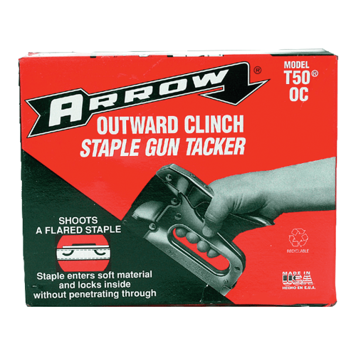Reverse clinch sales staple gun