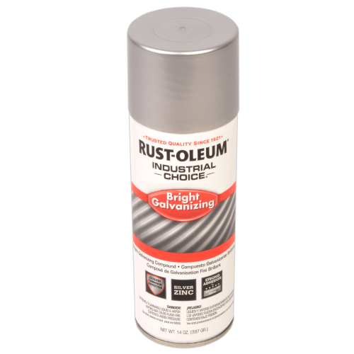 Spray paint outlet for galvanized metal