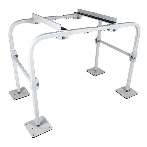 Air handler top stand with filter