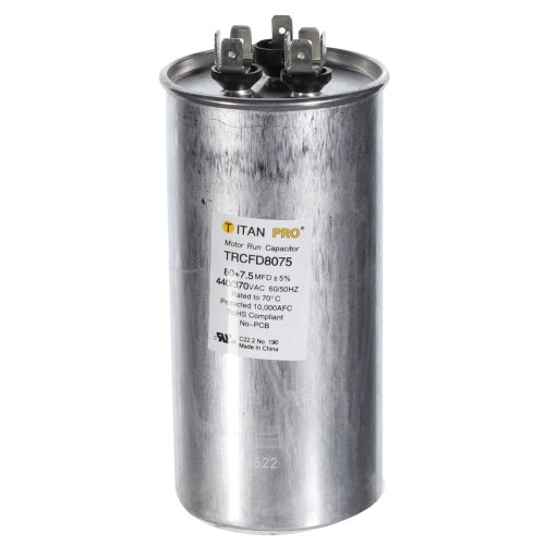 80+7.5 MFD 440/370V ROUND