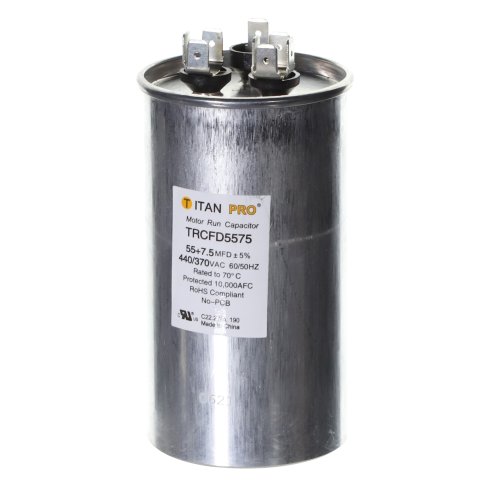 55+7.5 MFD 440/370V ROUND
